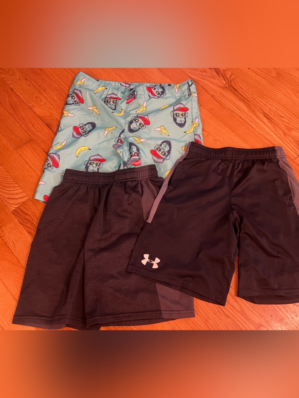 Under Armour Black Athletic Performance Shorts & swimming trunks for Kids